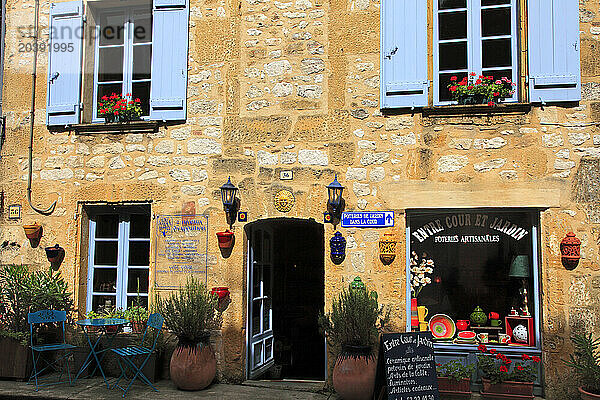 France  Nouvelle Aquitaine  Dordogne department (24)  Monpazier  medieval village