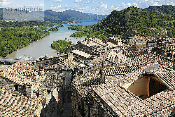 Spain  Aragon  Province of Huesca  Ainsa  medieval village