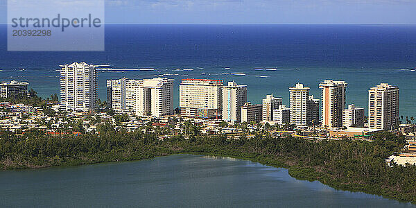 Usa  Porto Rico  aerial view of San Juan