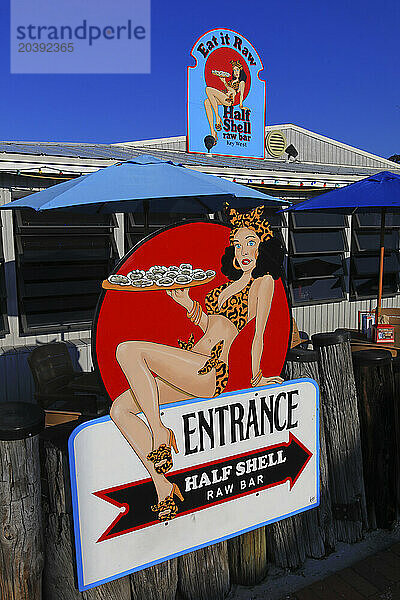 Usa  Florida. Key West. Bar sign