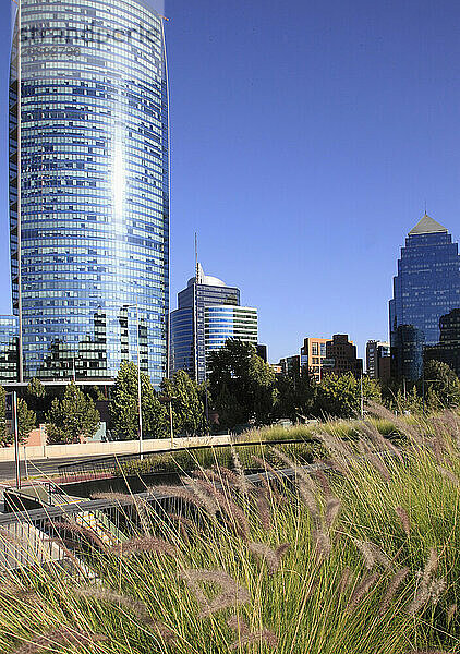 Chile  Santiago  Barrio El Golf  skyscrapers  skyline