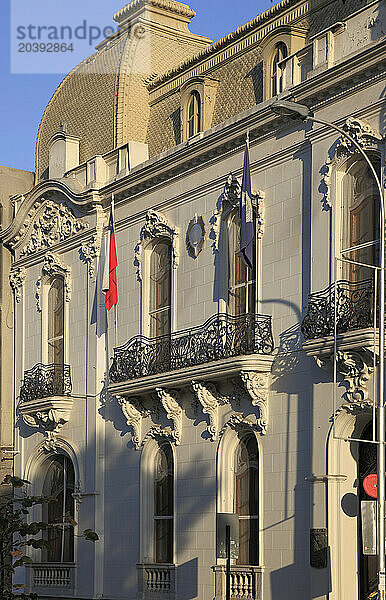 Chile  Santiago  Plaza Brasil  historic architecture