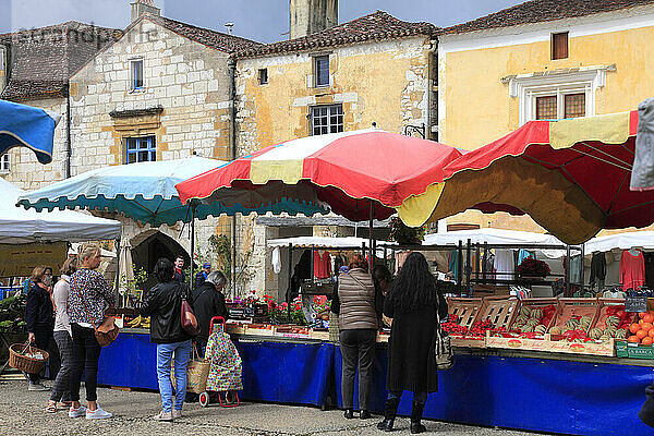 France  Nouvelle Aquitaine  Dordogne department (24)  Monpazier  medieval village