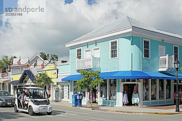 USA. Floride. Les Keys. Key West. Centre historique et touristique.