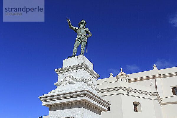 Usa  Porto Rico  San Juan. Juan Ponce De Leon Statue