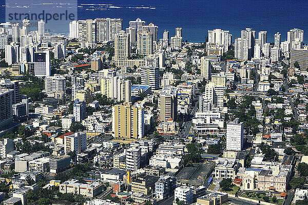 Usa  Porto Rico  aerial view of San Juan