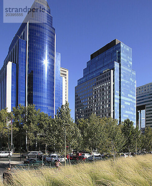 Chile  Santiago  Barrio El Golf  skyscrapers  skyline