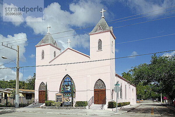 USA. Floride. Miami. Quartier de Coconut Grove. Eglise épiscopale.