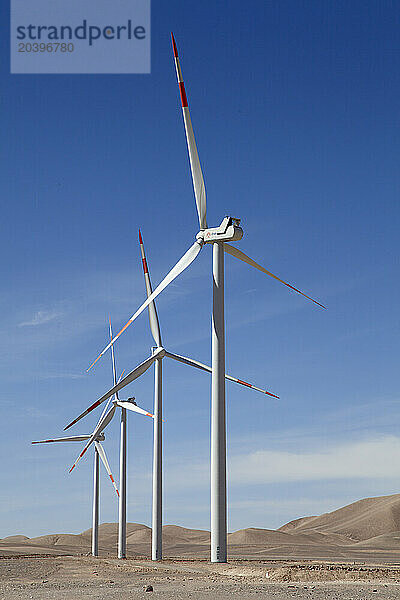 Chile  Antofagasta Region  Calama  wind turbines  generators  renewable energy