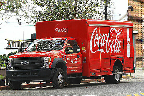 Usa  Floride  Orlando. Coca-Cola truck