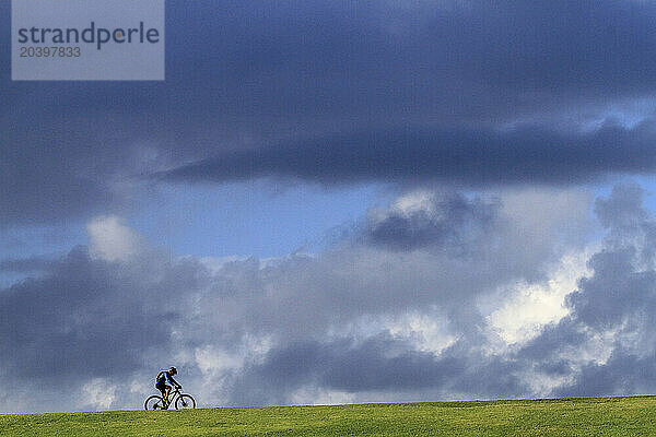 Bike and grey sky