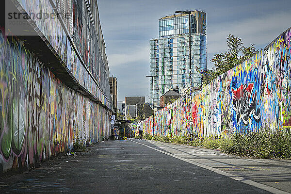 Street art  Brick Lane  East London  London  UK © Dosfotos/Axiom