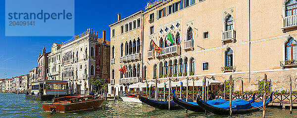 the Canal Grande or Grand Canal  Venice  Venezia  Veneto  Italy  Europe