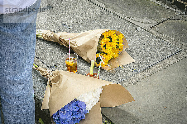 Columbia Road Flower Market  Shoreditch  London  UK © Dosfotos/Axiom