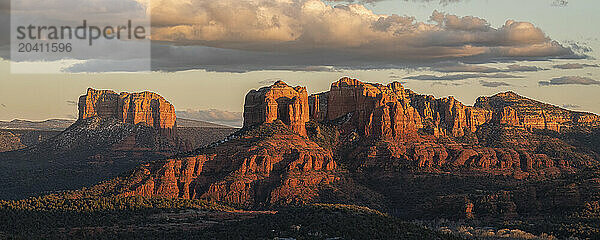 Sedona is located in the interior chaparral  semi-desert grassland  Great Basin conifer woodland biomes of northern Arizona. This is an example of the red rock that is very predominate oin the area. Many hiking trails are in the area to take in these amazing sights.