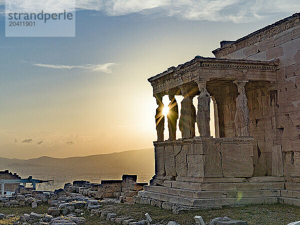 The Acropolis of Athens is an ancient citadel located on a rocky outcrop above the city of Athens  Greece