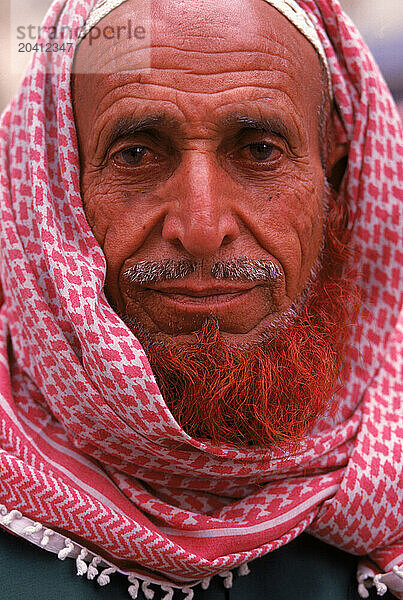 Portrait of a man in Dubai  United Arab Emirates.