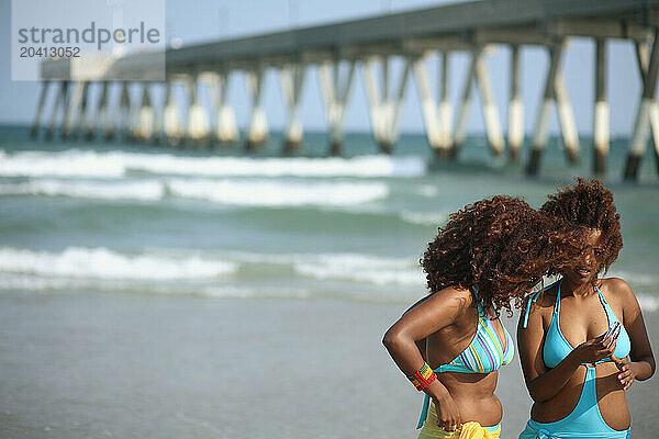 People enjoying the Beach at Wrightsville  NC