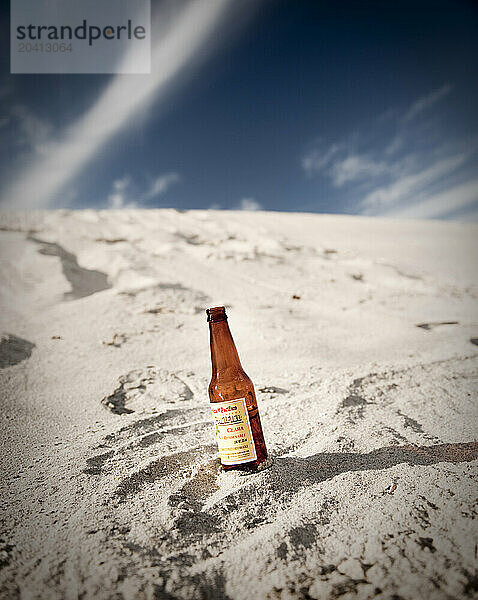 Beer on the beach  Baja  Mexico