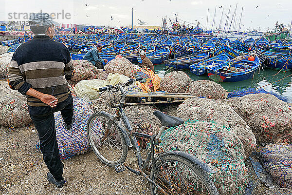 The Fishing Port Of Essaouira  Morocco  Africa