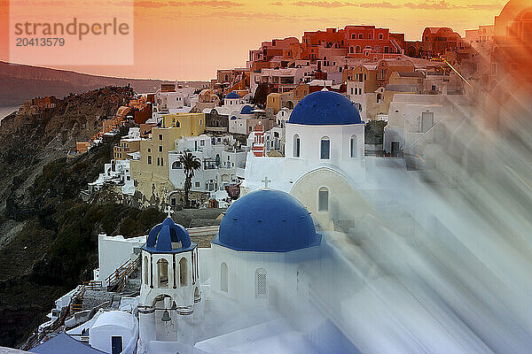 Village of Oia  Santorini  Greece