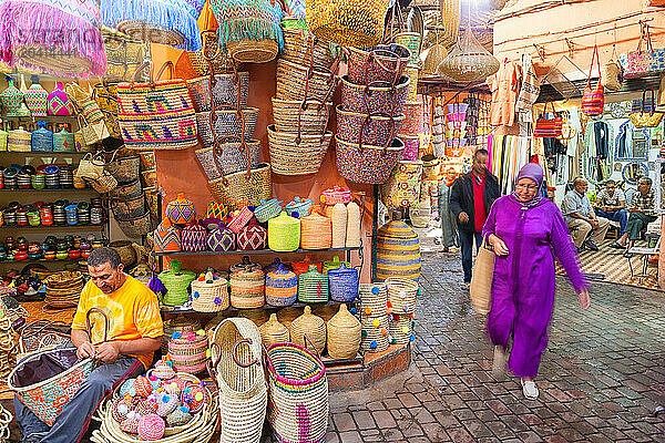 Market At Rahba Qedima  Marrakech  Morocco