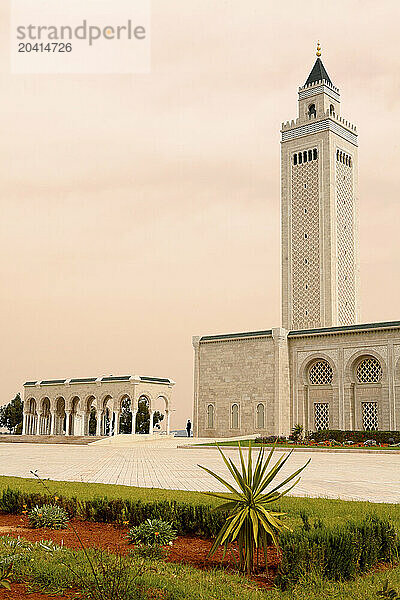 the new grand mosque El Abidine in Carthage Tunisia