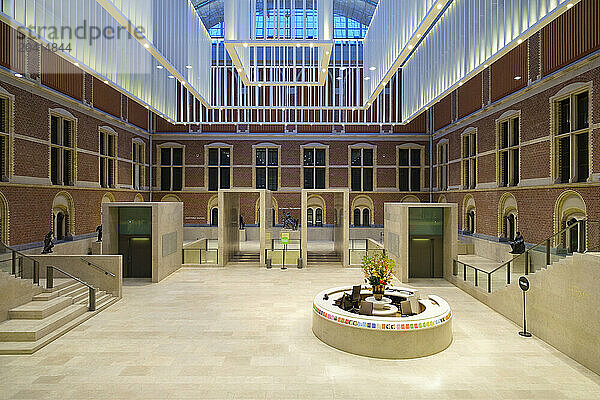 Interior of Rijksmuseum at night