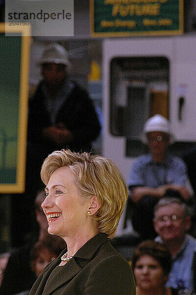 Hillary Clinton Campaigns In Cedar Rapids  IA