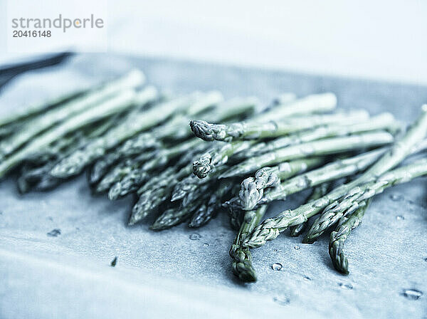 asparagus on parchment