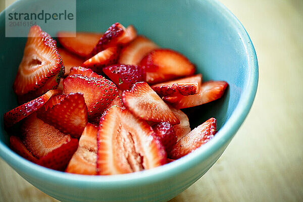 Organic strawberries.