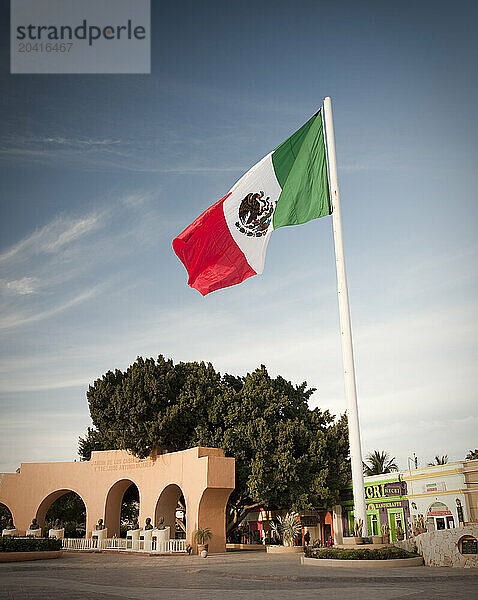 Mexican flag  Baja  Mexico