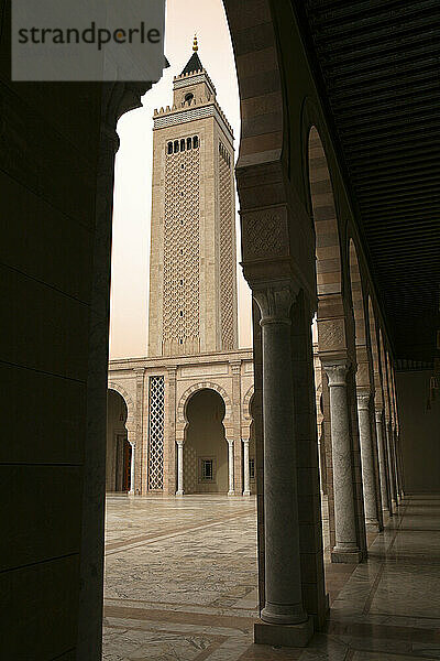 the new grand mosque El Abidine in Carthage Tunisia