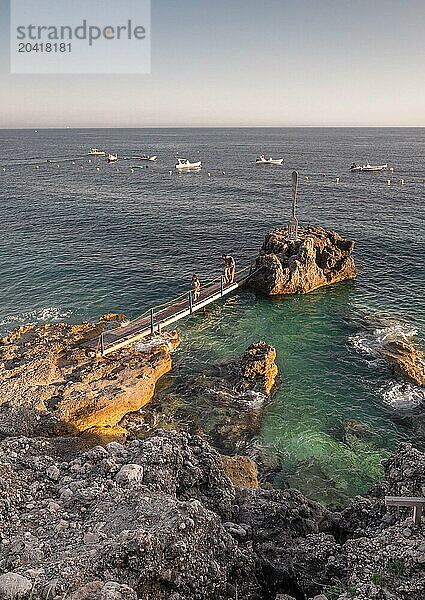 Azure sea in Dhermi  Albania