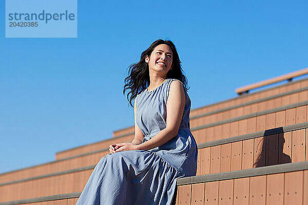 Japanese woman outdoor portrait