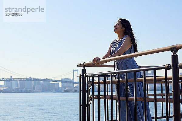 Japanese woman outdoor portrait