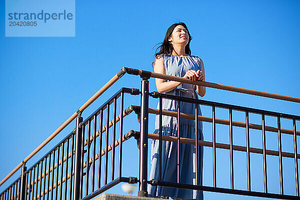 Japanese woman outdoor portrait