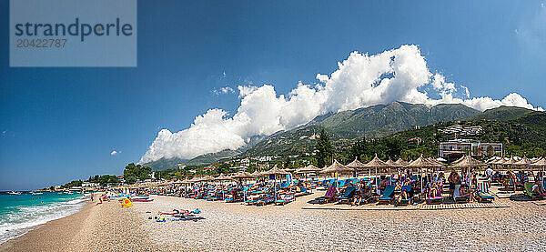 Coast and beautiful beach in Dhermi  Albania