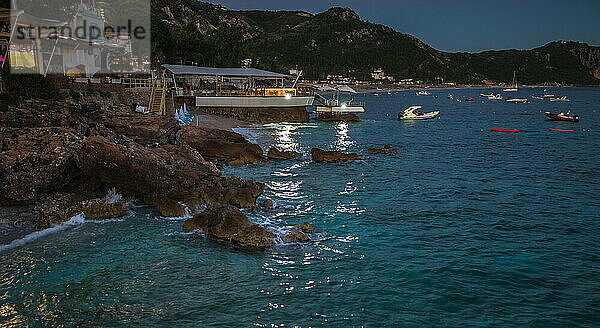 Summer evening in Dhermi  Albania