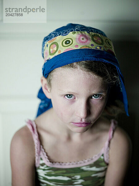 young girl poses for a picture