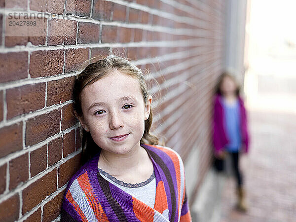 two girls in portland  me's old port