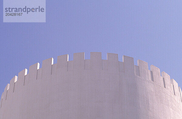 Side of a parking garage  Dubai  United Arab Emirates.