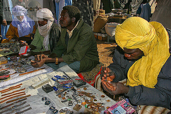 Algeria  Tamanrasset market Algeria  Sahara  Hoggar (Ahaggar Mountains)  Tamanrasset