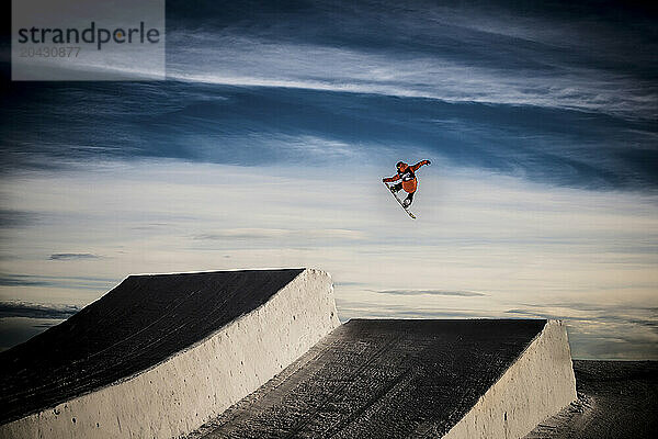 Snowboarding on the Dachstein-Glacier