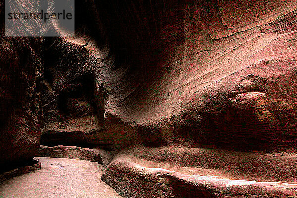 Siq seen from above  Jordan  Petra