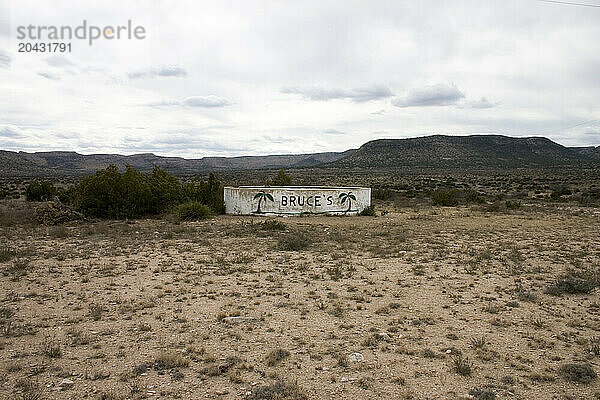 Road side oasis off Route 90 near the Texas - Mexican border in Southern Texas