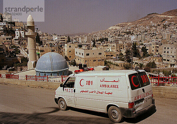 Red Cresent Ambulance in Nablus