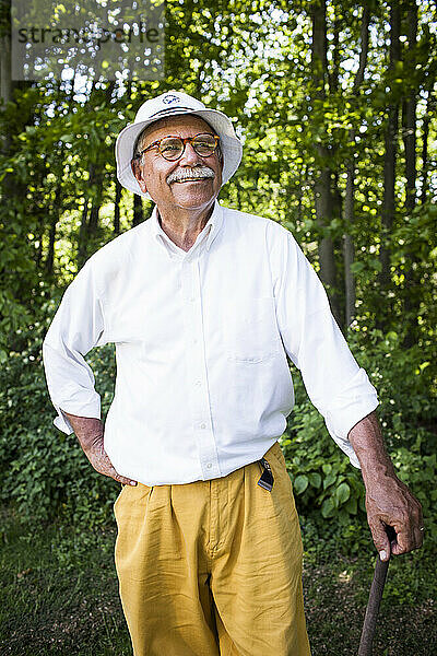 Middle Aged Man Posing for a Portrait during a Hickory Golf Tournament