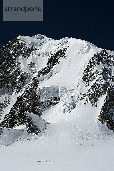 Mont Blanc  Mont Maudit  Mont Blanc du Tacul  Petit and Grand Capucin summits and Glacier du Geant  Mont Blanc Massif  Alps