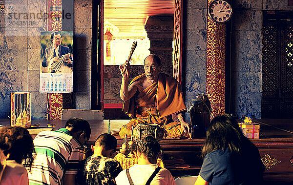 Budhist Monk in a ceremony